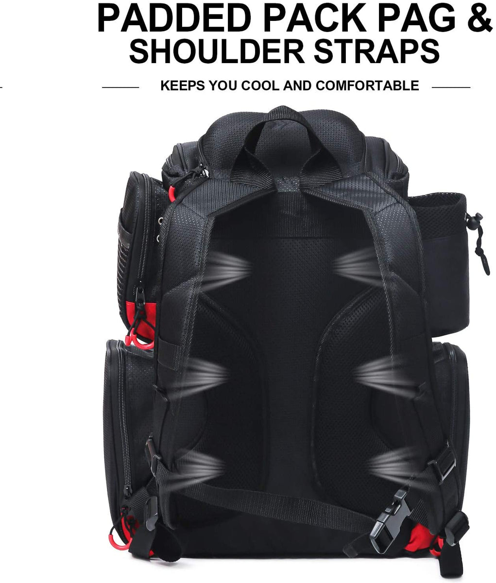 Sougayilang Fishing Tackle Backpack Waterproof Tackle Bag Storage Wit