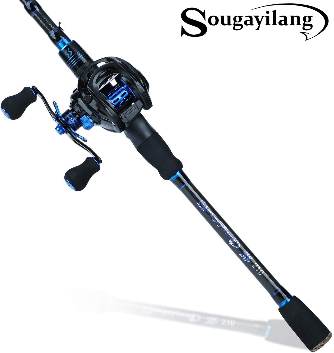 Sougayilang Baitcaster Combo Fishing Rod and Reel Combo, Ultra Light