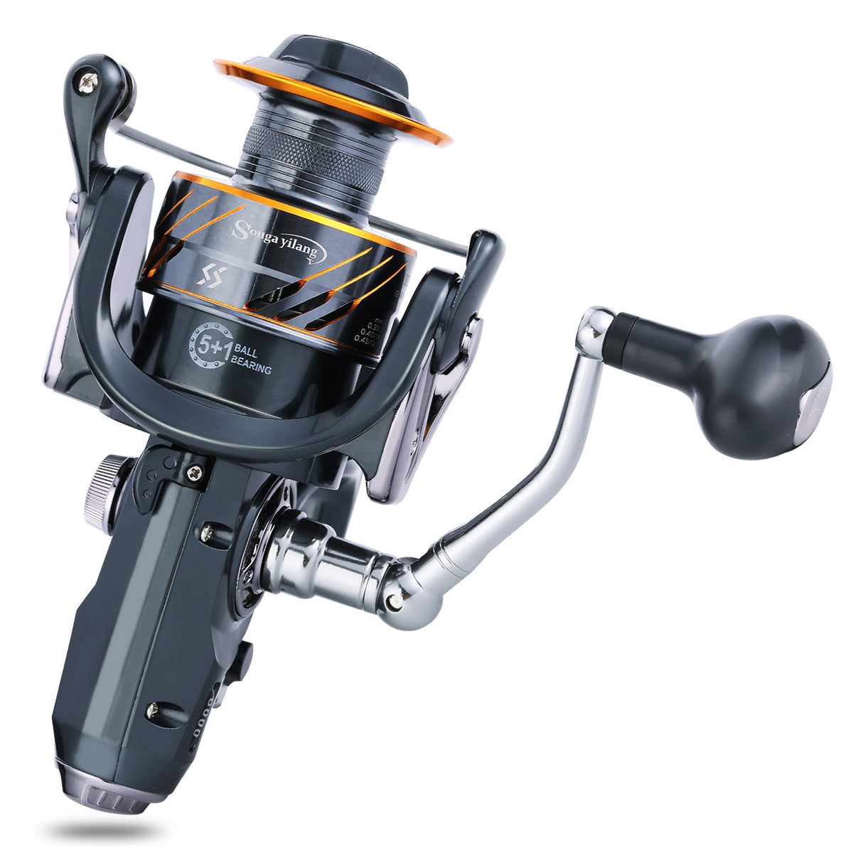 Sougayilang Carp Spinning Reel 5+1 Shielded Stainless Steel BB - Carb