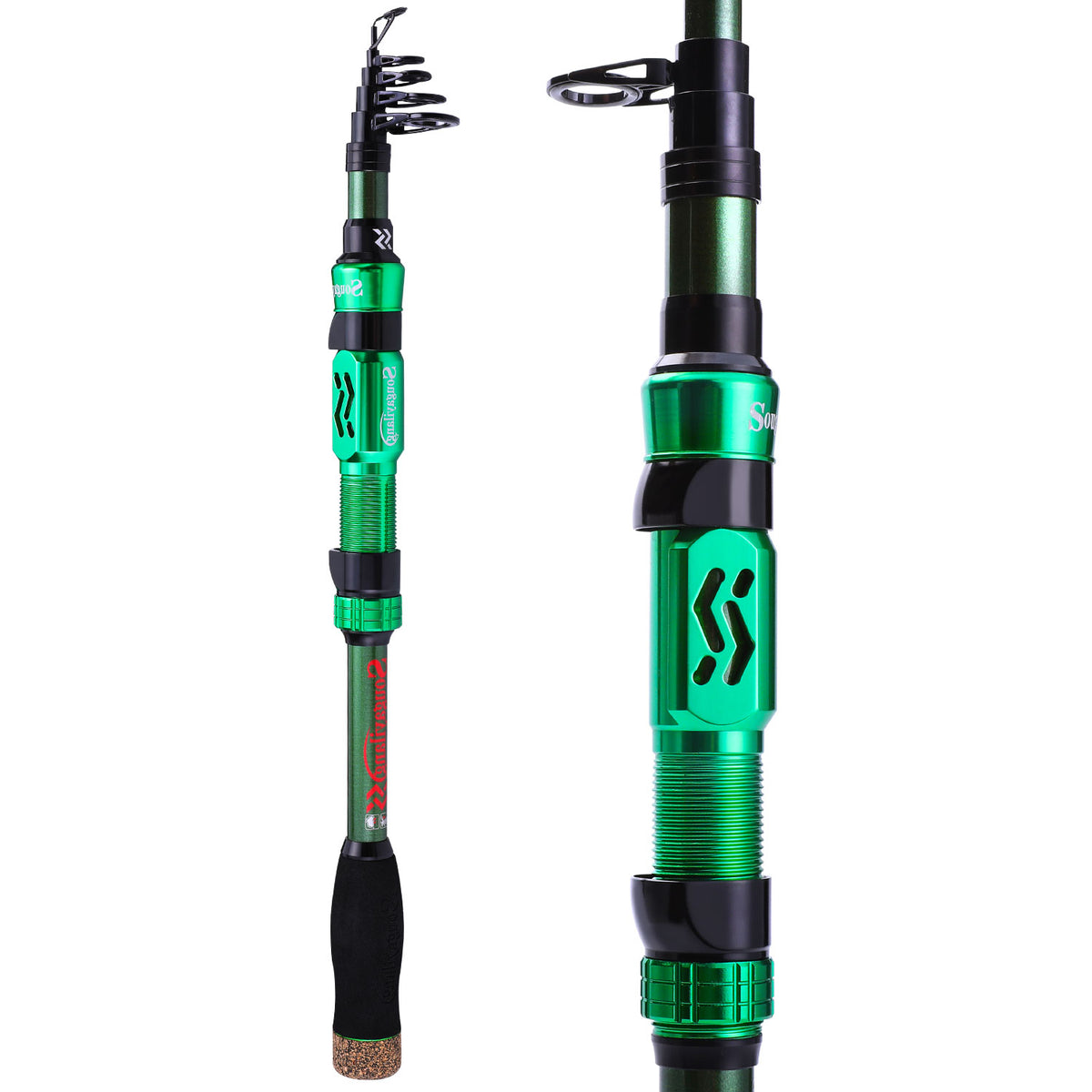 Sougayilang Fishing Rod Telescopic Fishing Rod Portable- 24 Ton Carbo