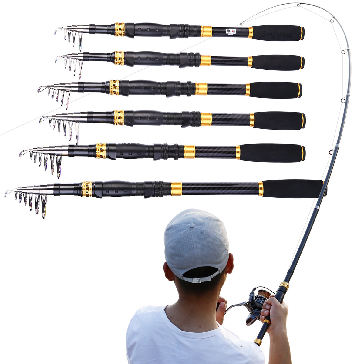 Telescopic Fishing Rod, Reel and Line Combo Set, Fishing Pole Durable  Lightweight Sensitive 24T Carbon Fiber Ultralight Travel Saltwater  Freshwater Ba for Sale in Hacienda Heights, CA - OfferUp