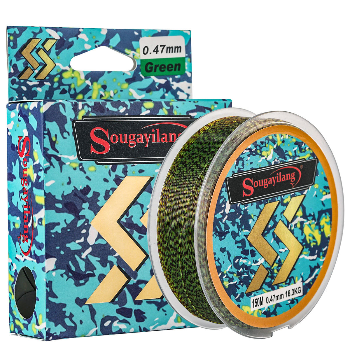 Sougayilang Monofilament Nylon Fishing Line,Superior Material Smooth  Casting Line,Strong and Abrasion Resistant Strength Fishing Line