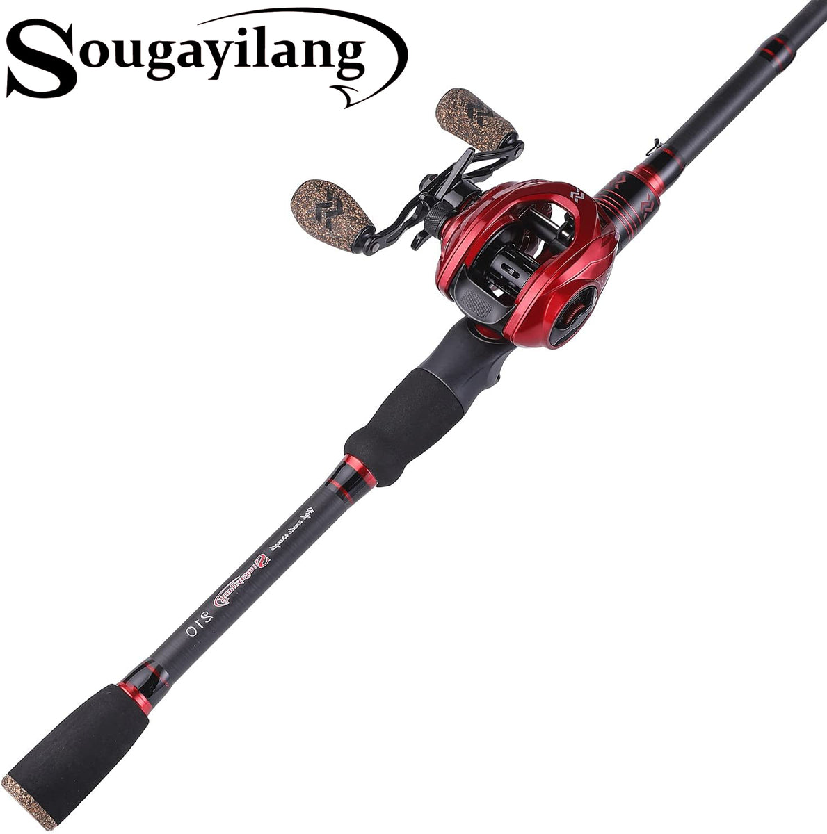 Sougayilang Baitcaster Combo Telescopic Fishing Rod and Reel Combo, U