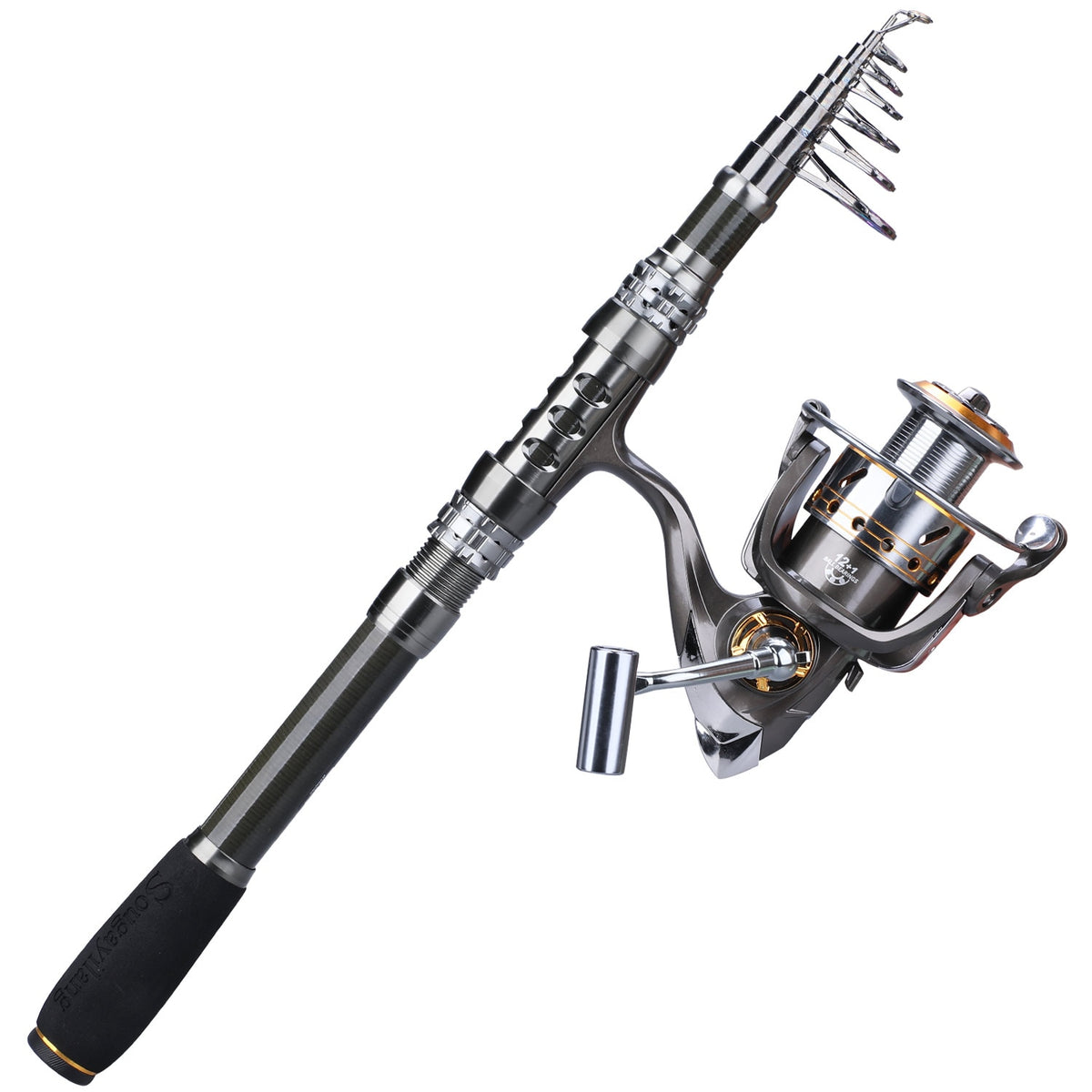 Fishing Rods for Sea Fishing, 1.8-3m Telescopic Fishing Rod Combo