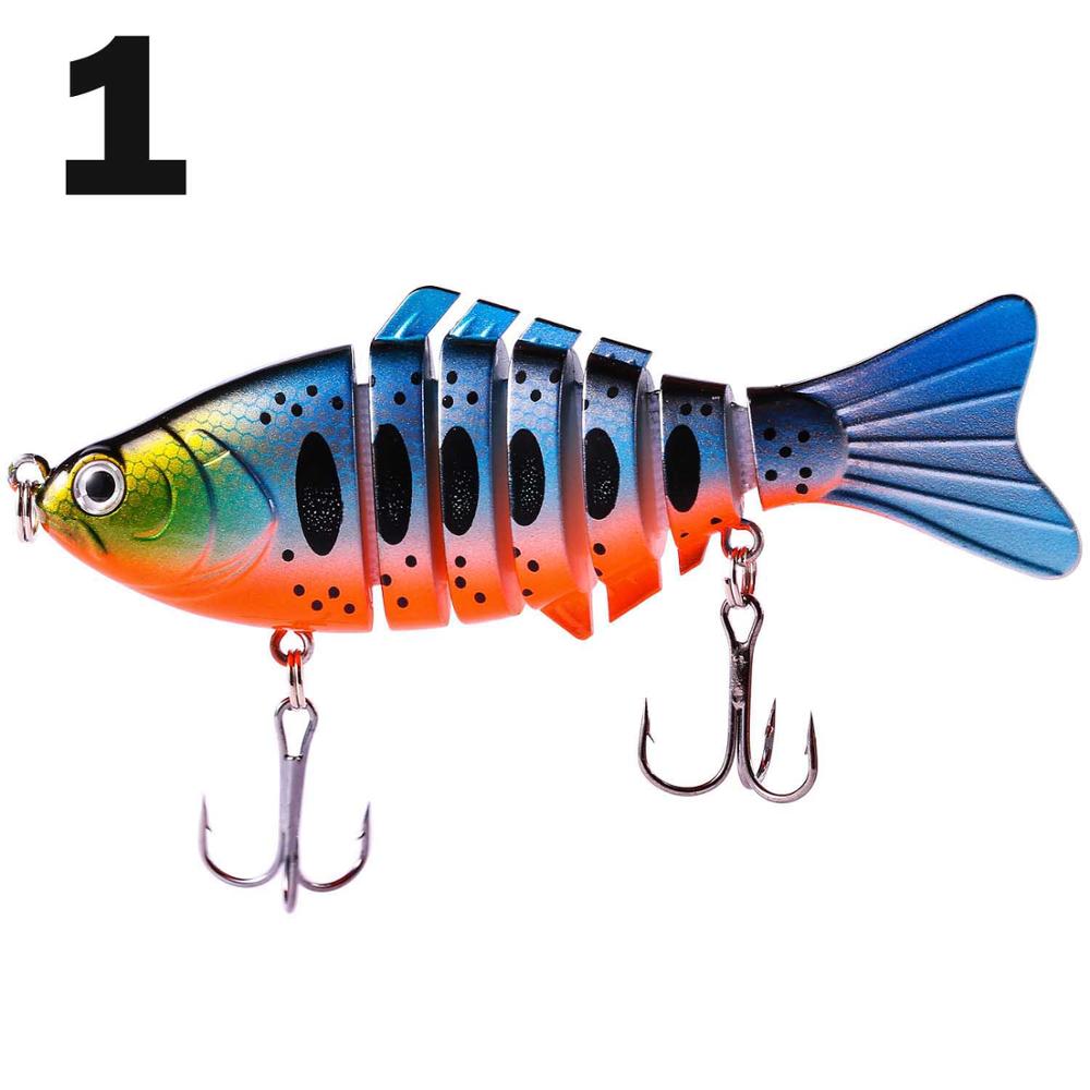 Sougayilang 1PCS Colorful Fishing Bass Lure Lifelike Fishing Eyes W
