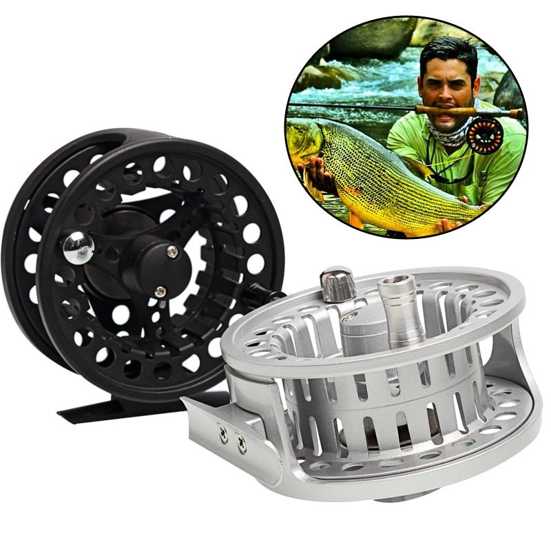 Sougayilang Fly Fishing Reel 2+1 BB #5/6 #7/8 Fishing Reel with  CNC-Machined Aluminum Alloy Body Fly Reels Fishing Tackle
