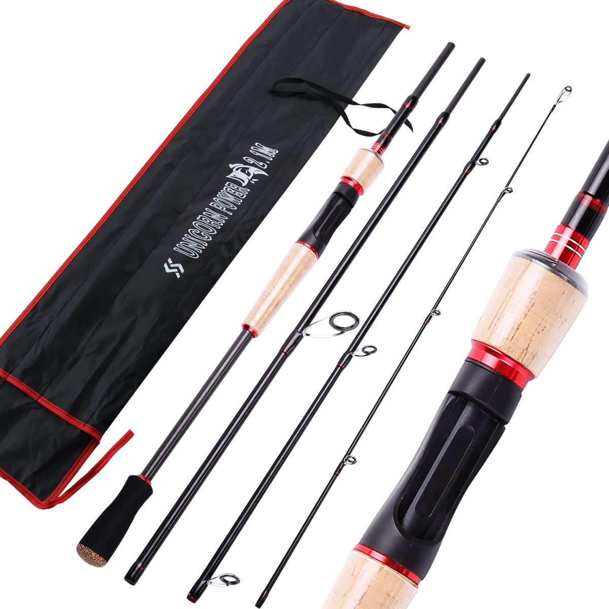 Sougayilang Fishing Rod Spinning/Casting Rod M Power 2 Sections