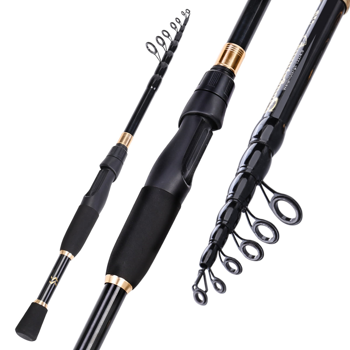 Sougayilang Telescopic Fishing Rod and Reel Combo, Ultralight