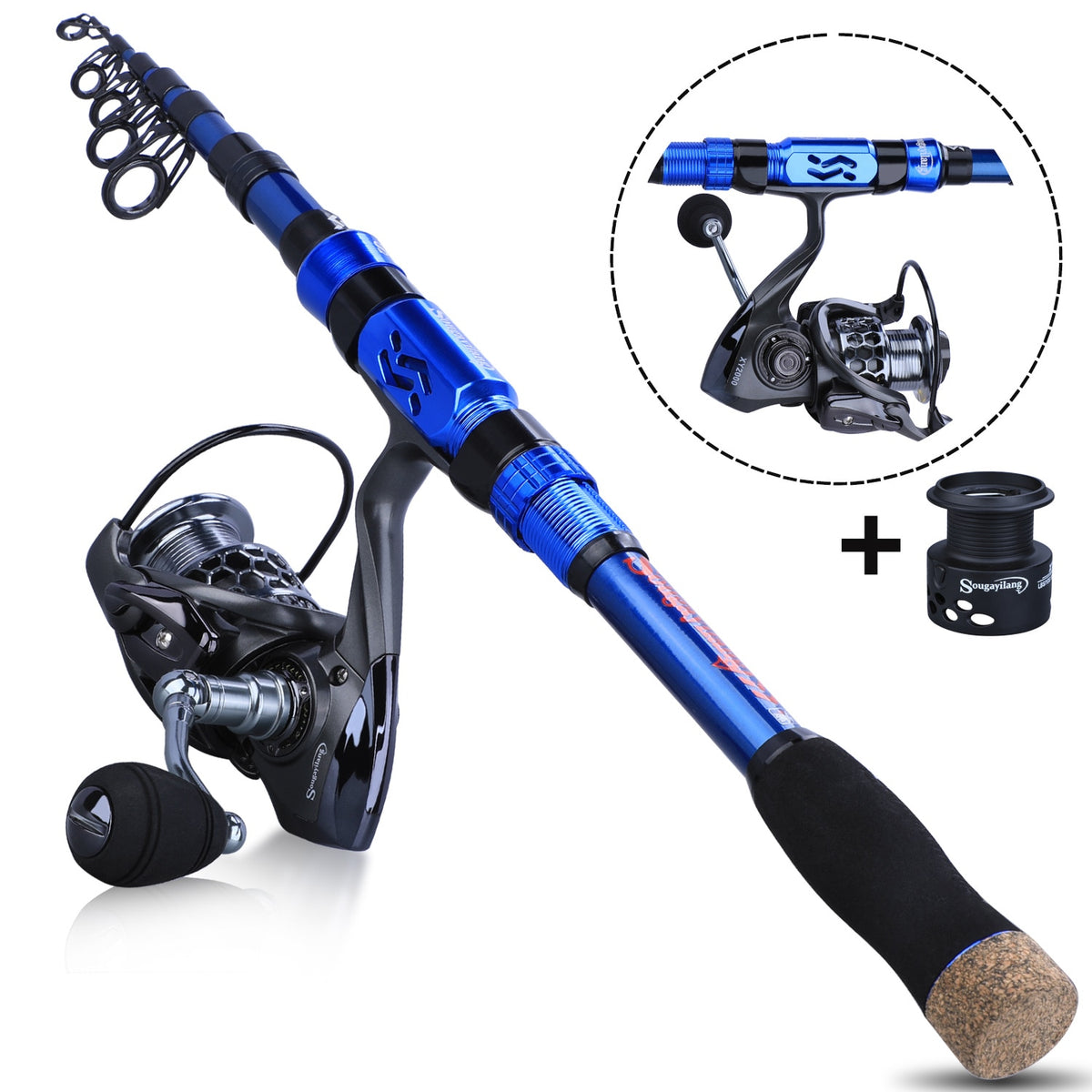 Carbon fiber Fishing Rod & Reel Combos