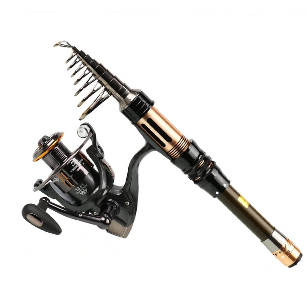 Sougayilang Kids Fishing Pole With Spinning Reels,Telescopic Fishing Rod For Travel Freshwater Bass Trout Fishing