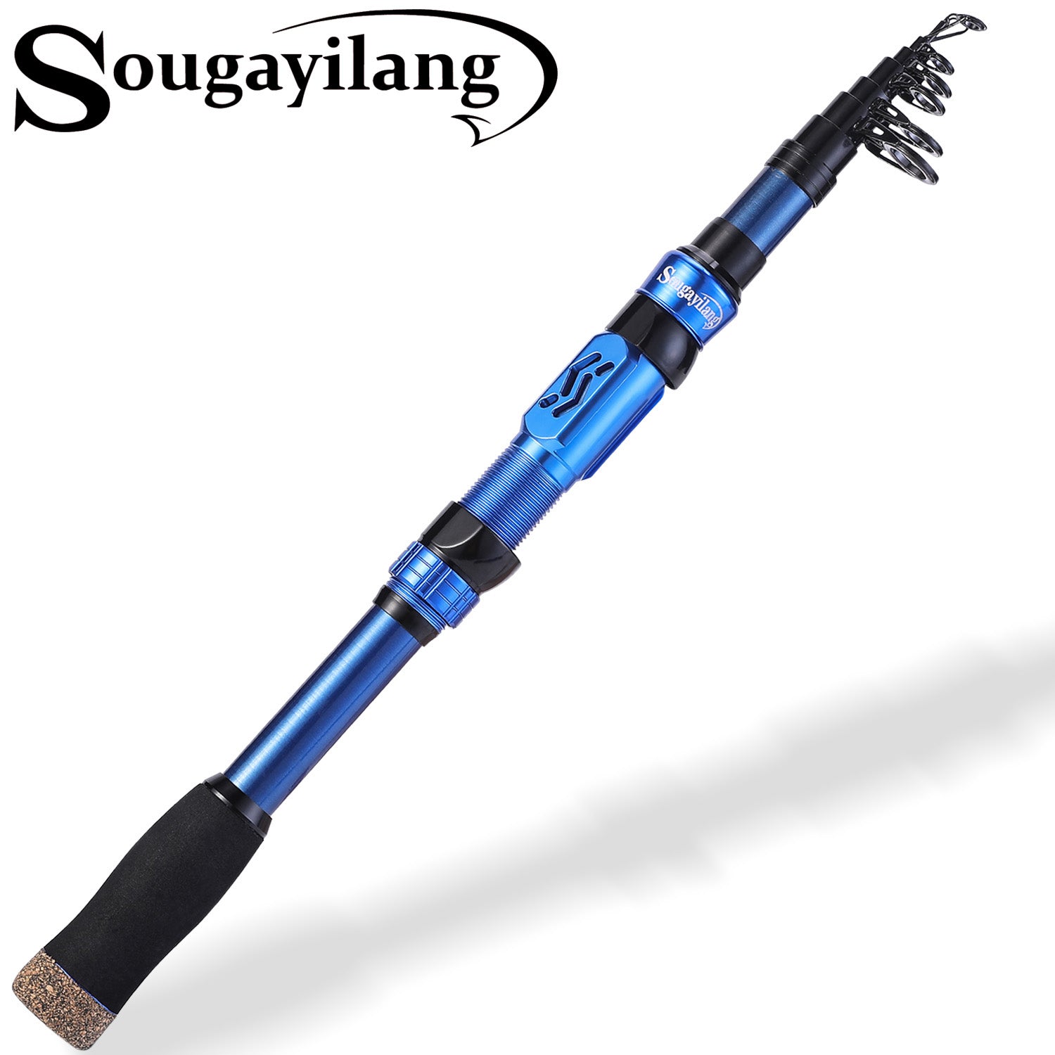 Sougayilang, Telescopic Fishing Reel, Carbon Fibre Fishing Rod/Spinning  Reels/Fishing Accessories, Ideal for Travel, Saltwater and Freshwater,  Fishing Full Kits with Carrier Case, 2.4 m / 7.87 ft price in UAE