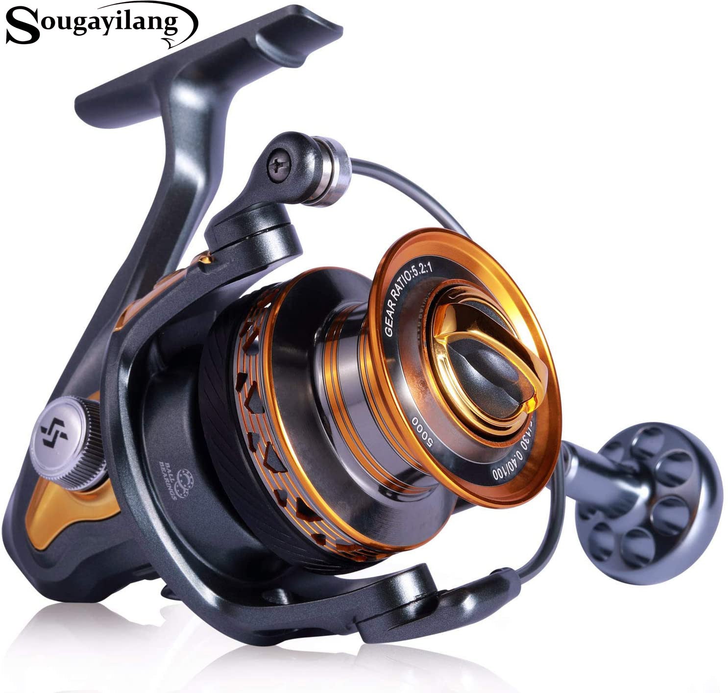 BESPORTBLE Spinning Fishing Reel Zinc Alloy Fishing Reel Sea Fishing Gear  Saltwater Fishing Rod for Sea Freshwater Iced Fishing