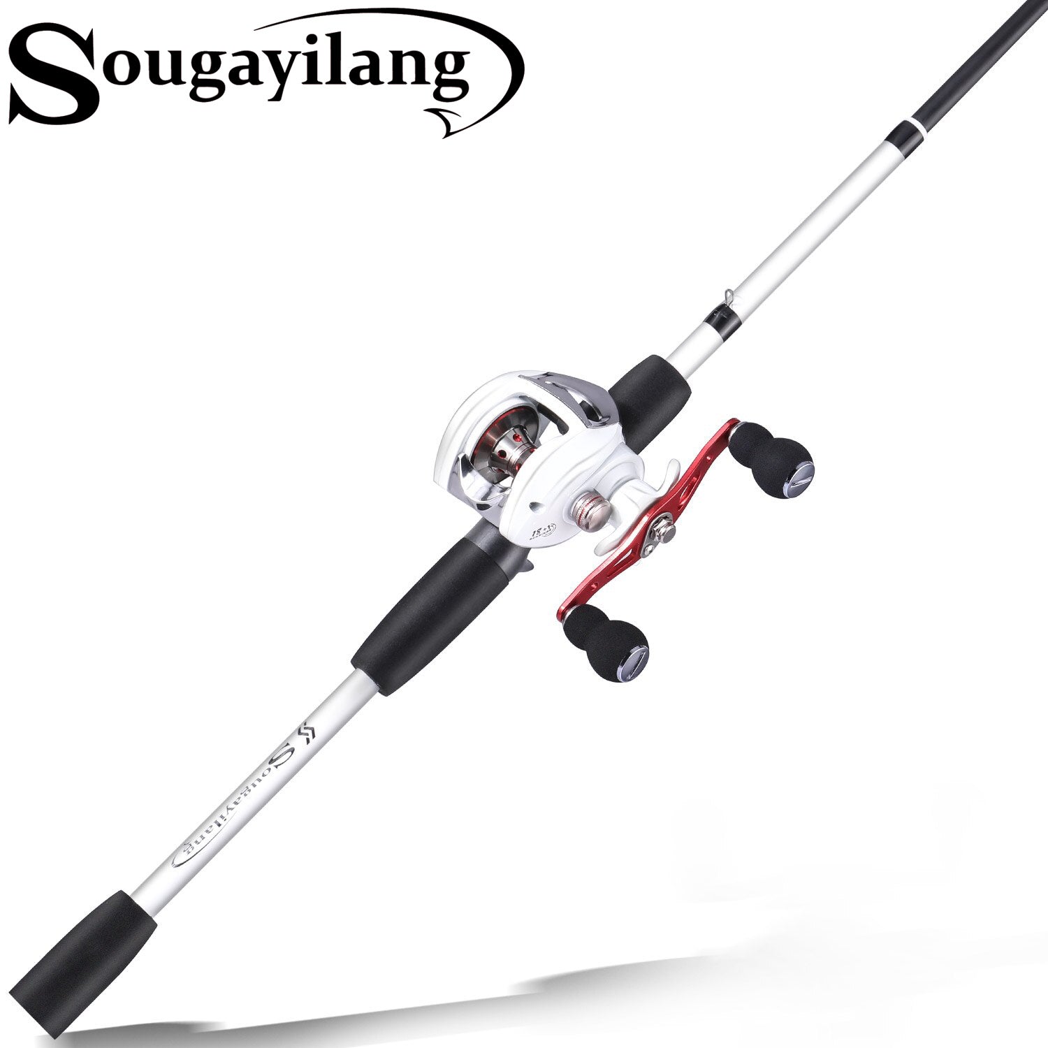 Sougayilang 4 Sections 198CM Lure Fishing Rod and 18+1BB