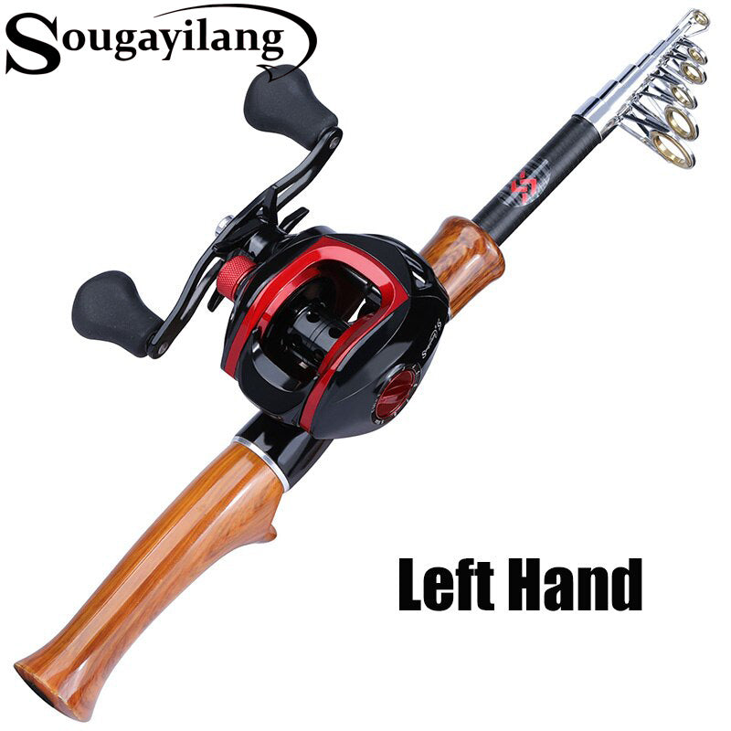 Sougayilang Fishing Rod Reel Combo Casting Fishing Rod and BaitCasting Reel