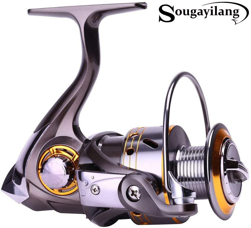 Sougayilang Fishing Reel Spinning -12+1BB Ultralight Smooth Powerful