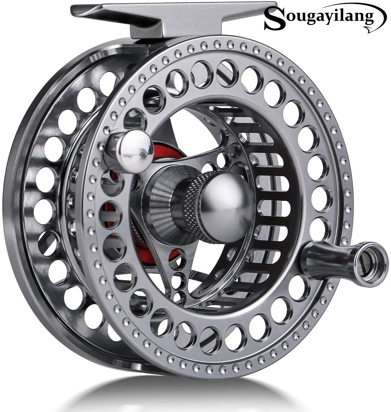 2+1BB Large Arbor Fly Fishing Reel Lightweight CNC Machined Aluminum Alloy  Fly Fishing Reel with Line