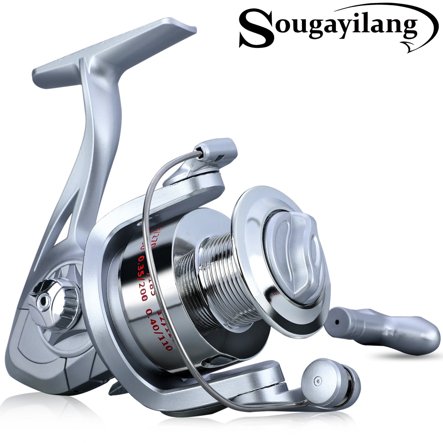 Sougayilang 1000-3000 Fishing Reels Speed 5.2:1 Gear Ratio Right/Left